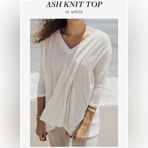 Carly Jean Los Angeles White Knit Sweater